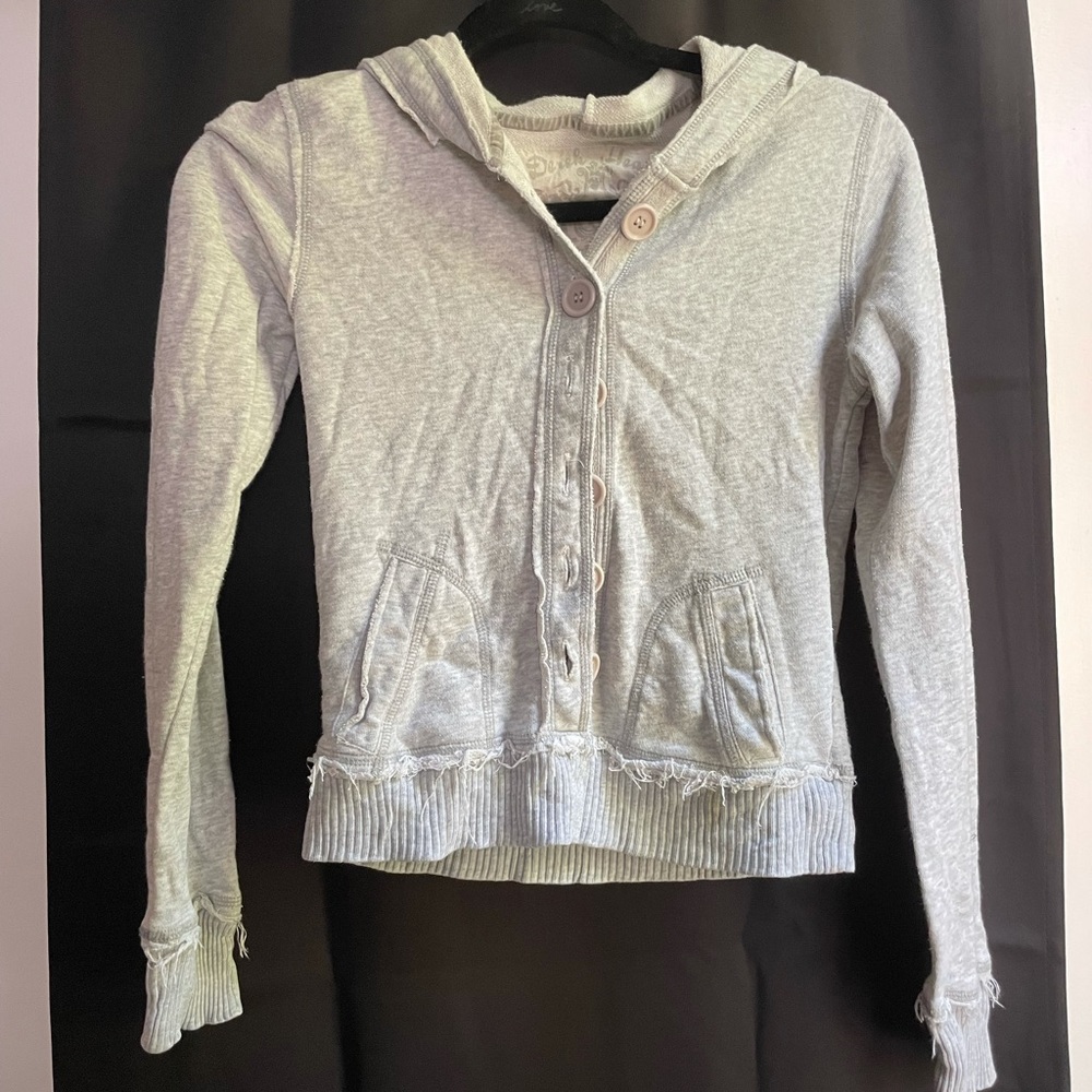 Derek Heart Button up Hoodie size small